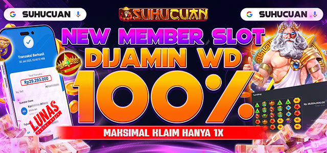 BONUS NEW MEMBER SLOT 100%