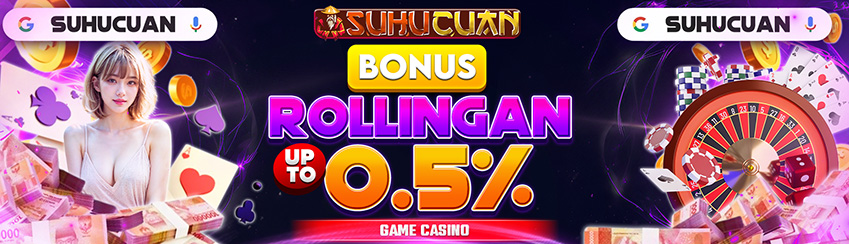 BONUS MINGGUAN KOMISI ROLLINGAN CASINO [UP TO ]0.5%