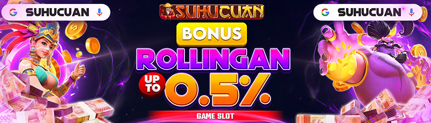 BONUS MINGGUAN KOMISI ROLLINGAN SLOT [UP TO ]0.5%